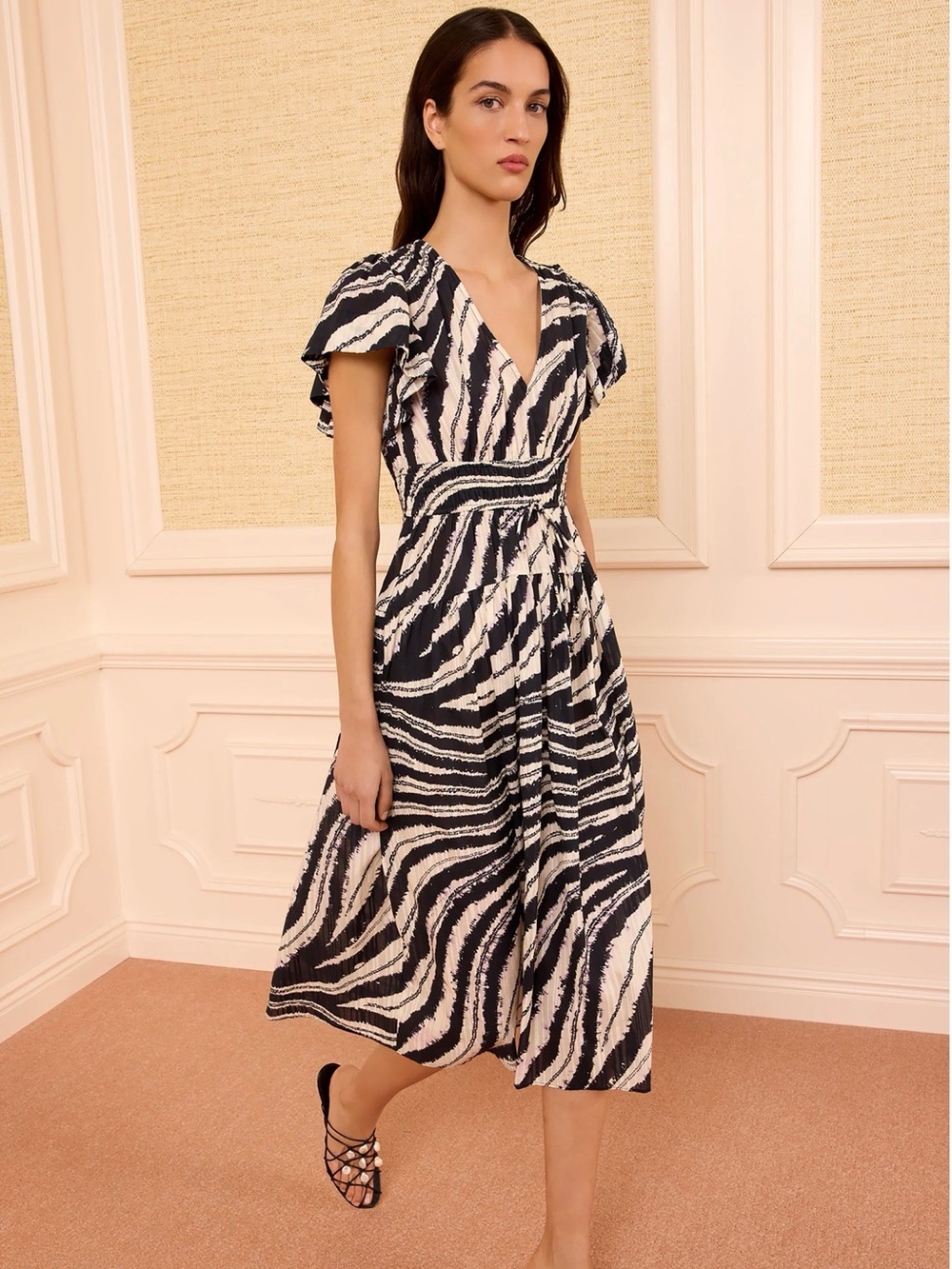 Ulla Johnson Lyria dress in Shibori Wave, size 6